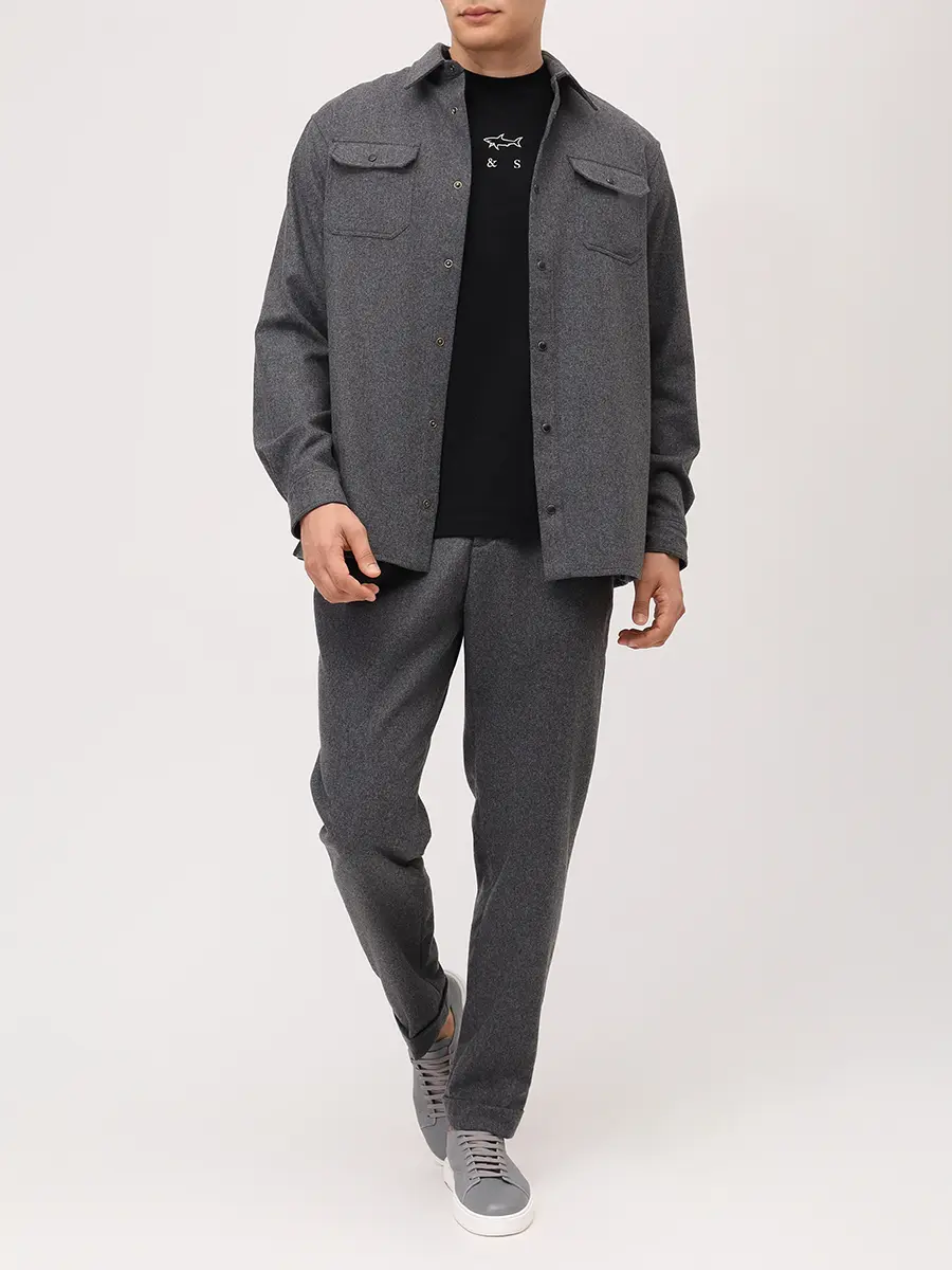 Рубашка Regular Fit шерстяная