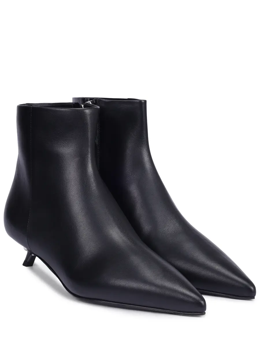 Ботильоны кожаные