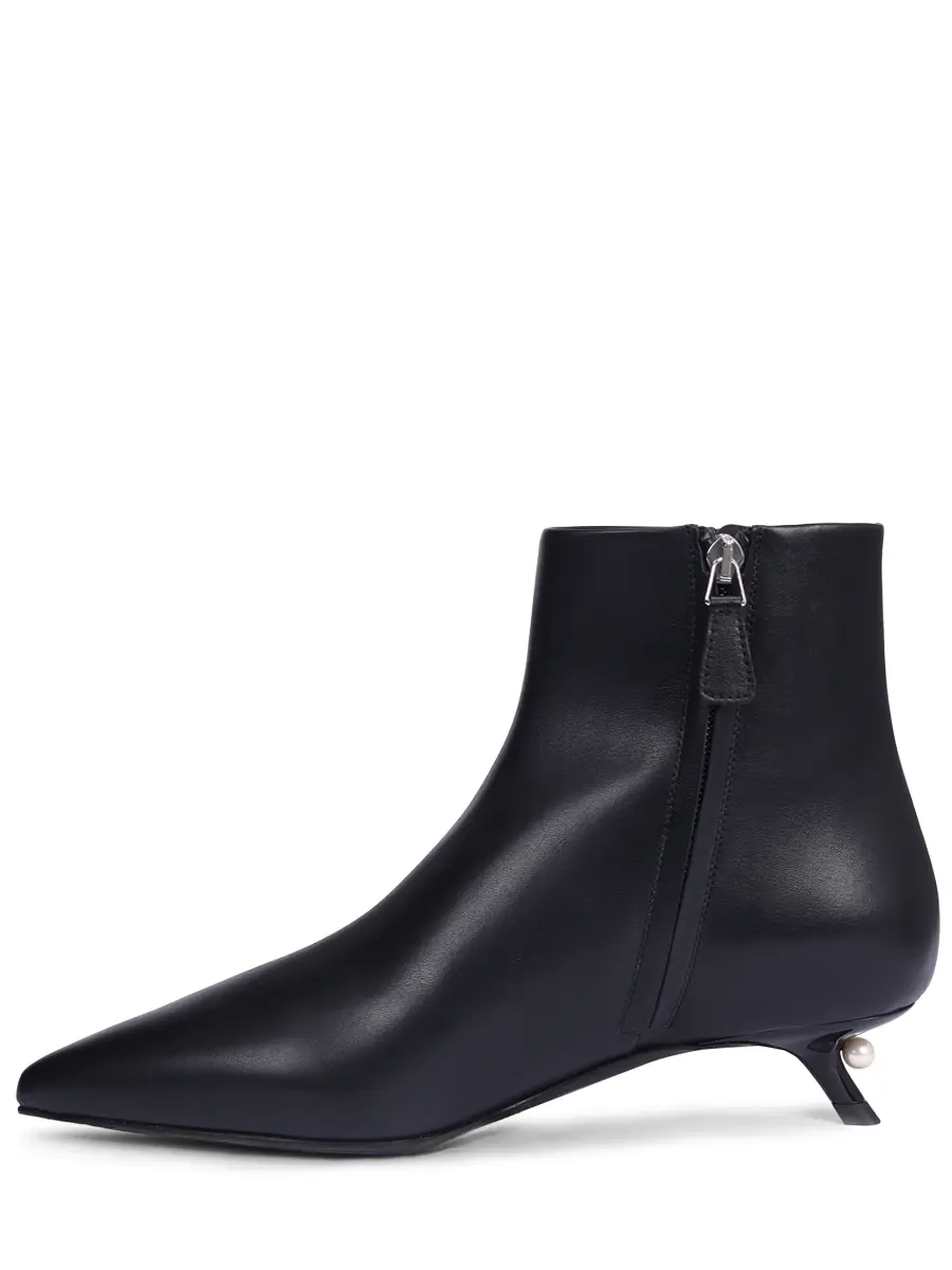 Ботильоны кожаные