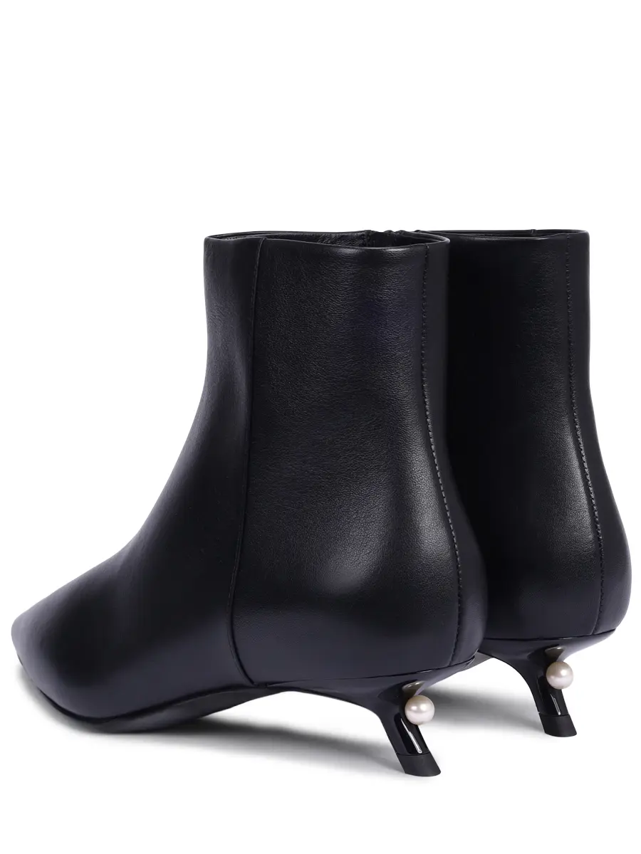 Ботильоны кожаные