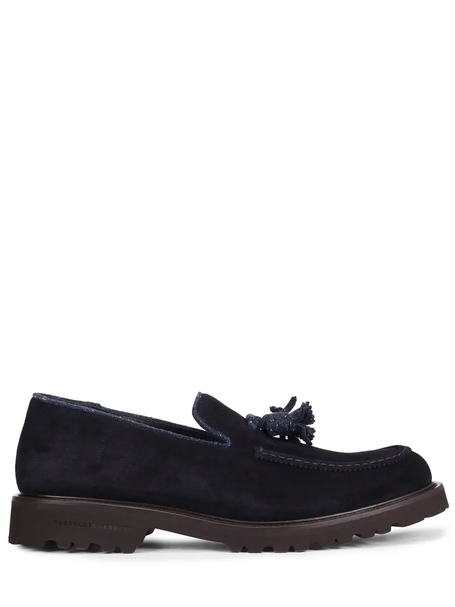 Лоферы замшевые