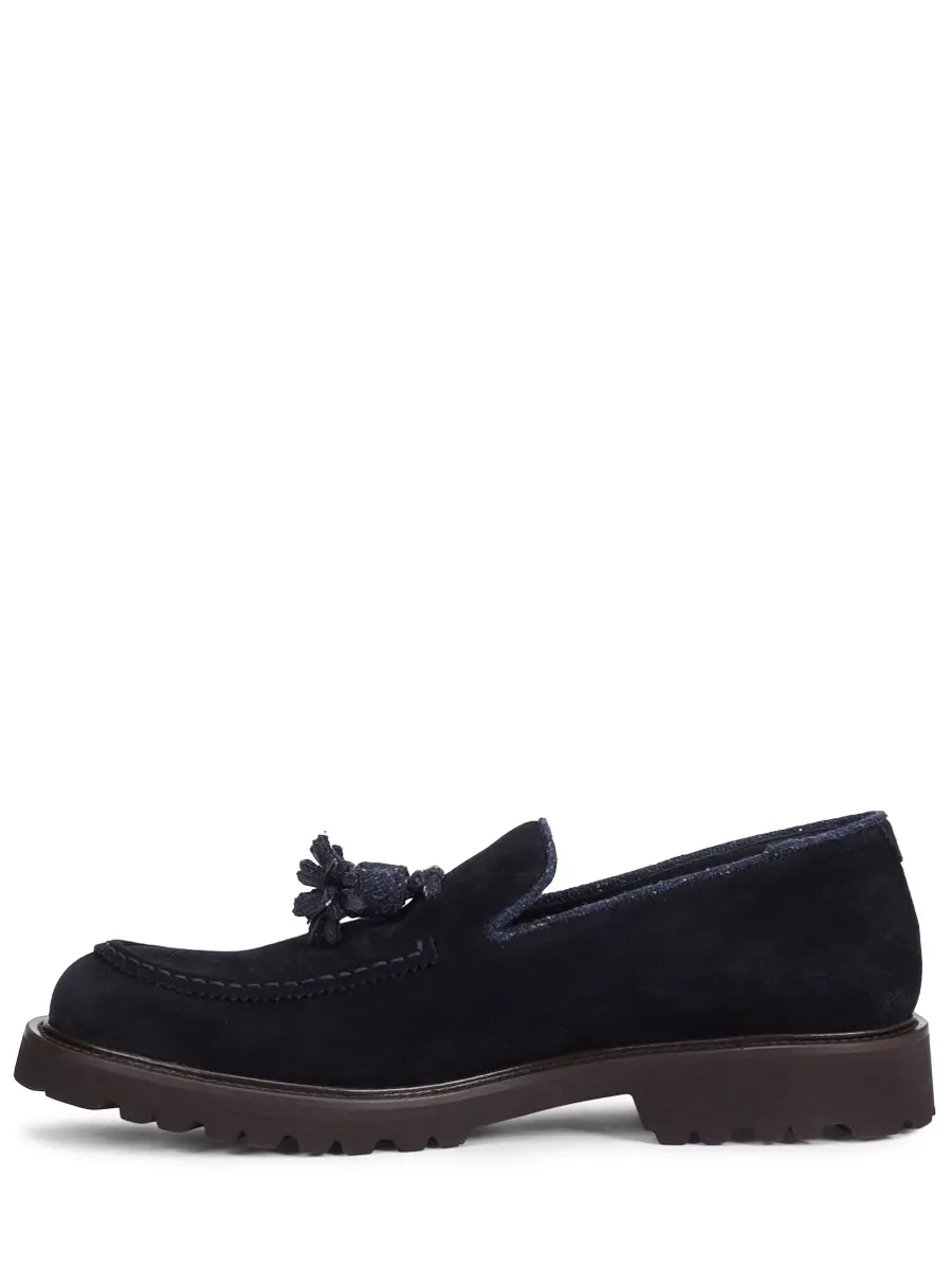 Лоферы замшевые