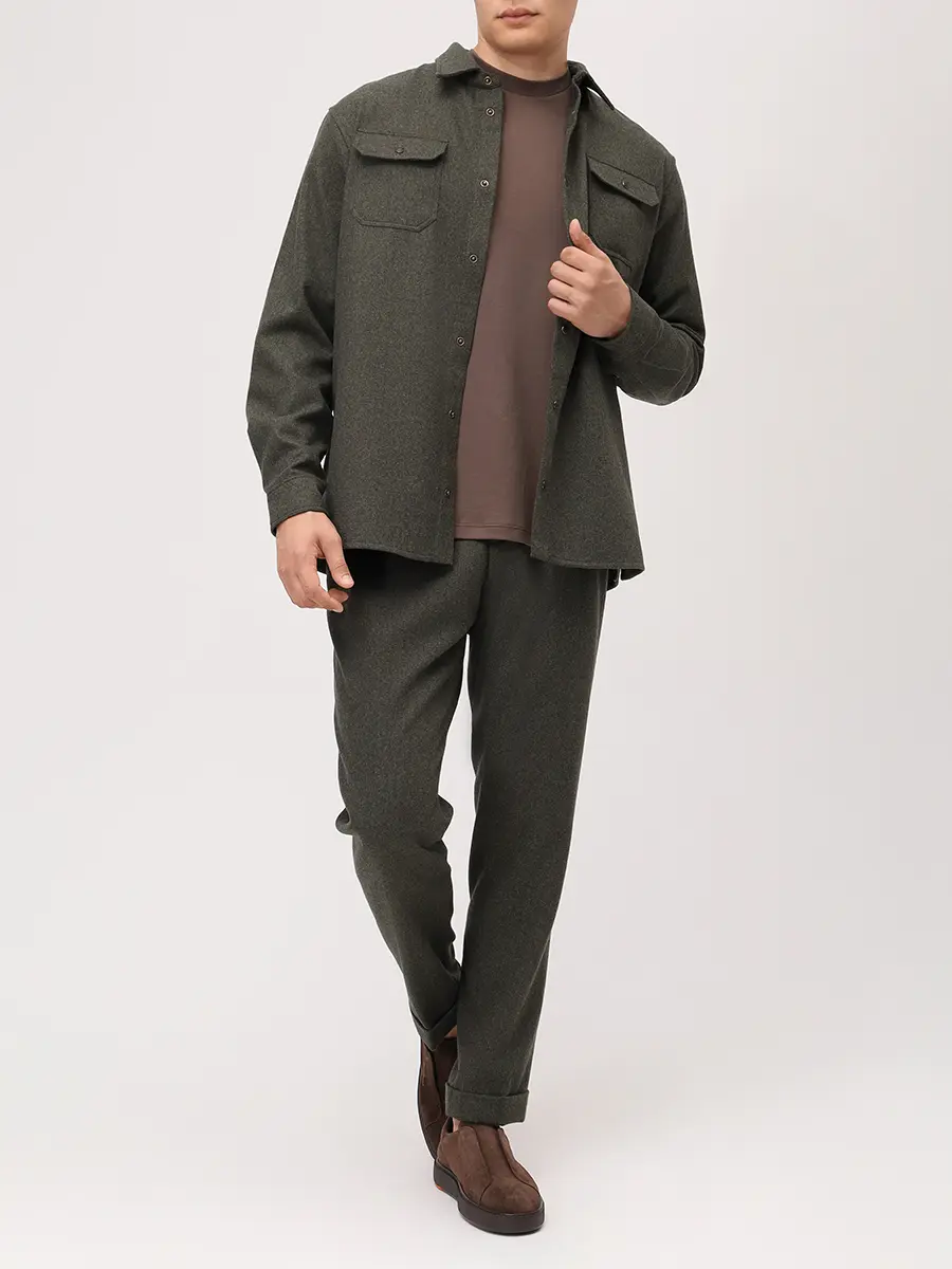 Рубашка Regular Fit шерстяная