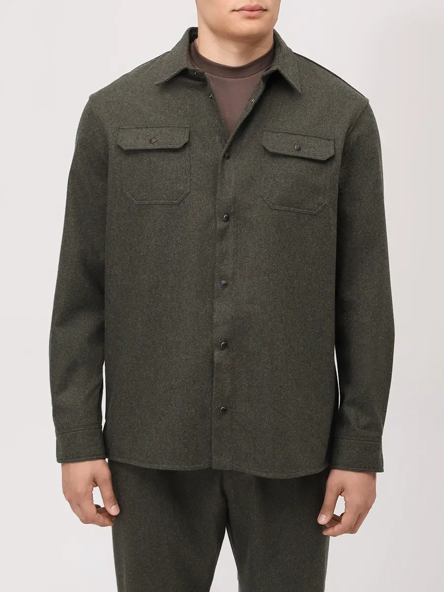 Рубашка Regular Fit шерстяная