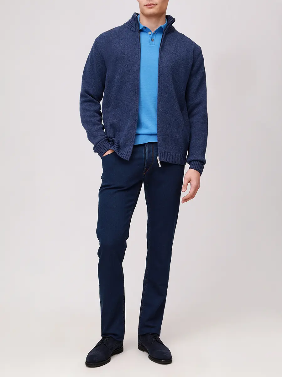 Джинсы из хлопка и шерсти