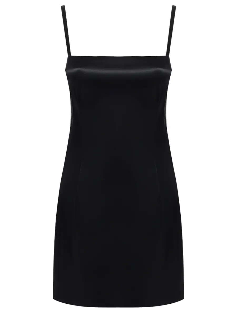 Платье атласное