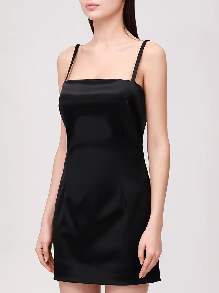 Платье атласное