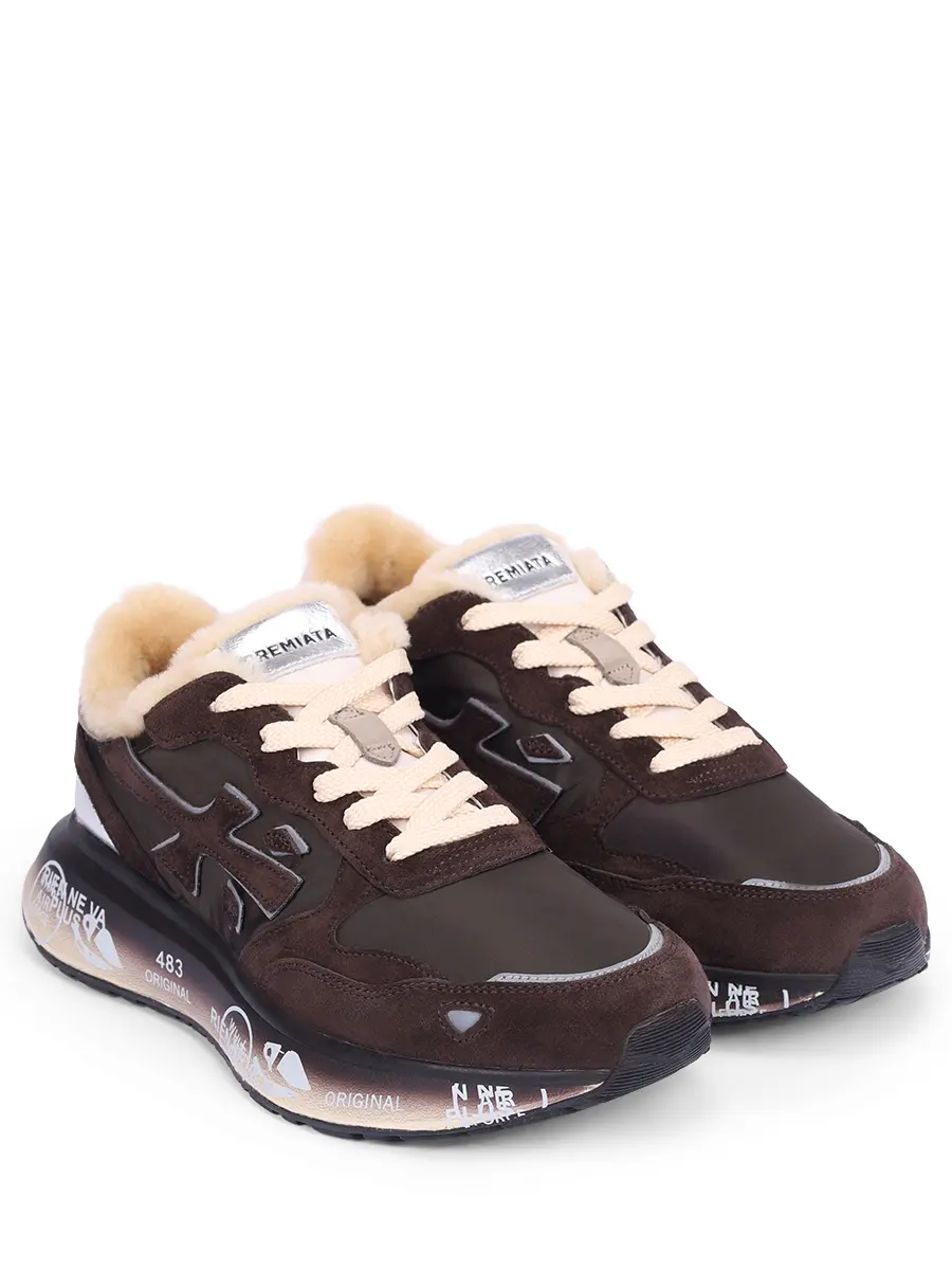 Кроссовки комбинированные на меху Lauryn