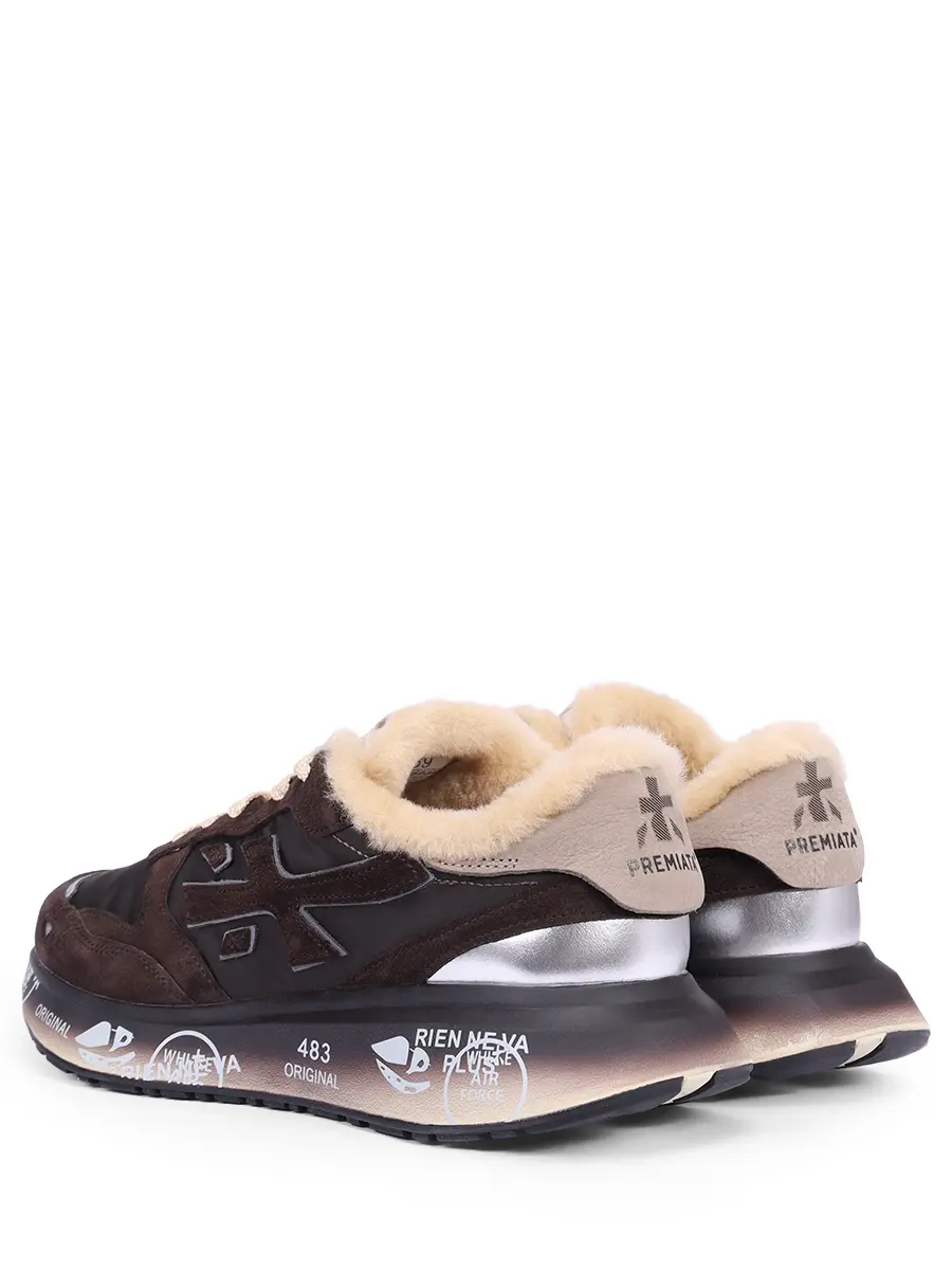 Кроссовки комбинированные на меху Lauryn