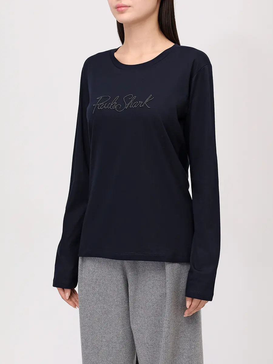 Лонгслив из хлопка и лиоцелла