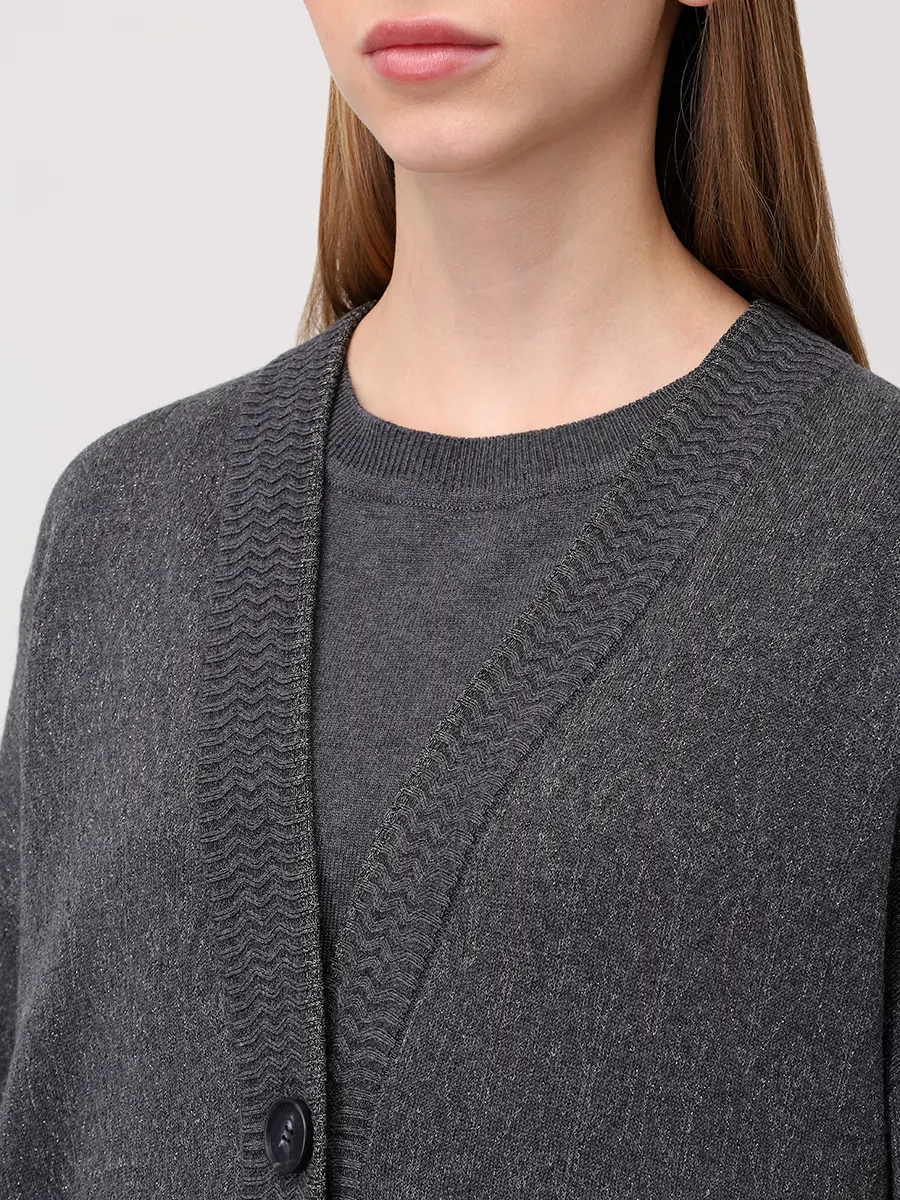 Кардиган из шелка и кашемира