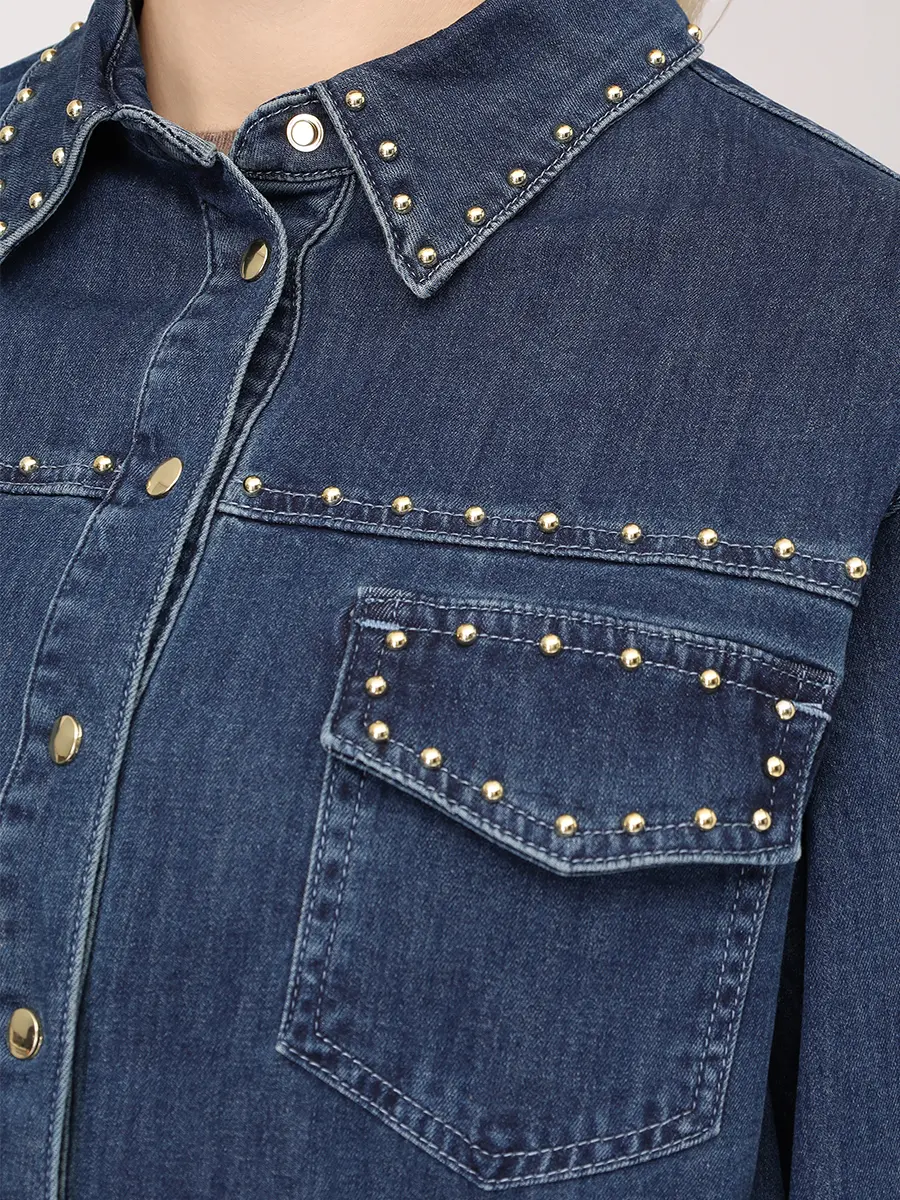 Рубашка джинсовая