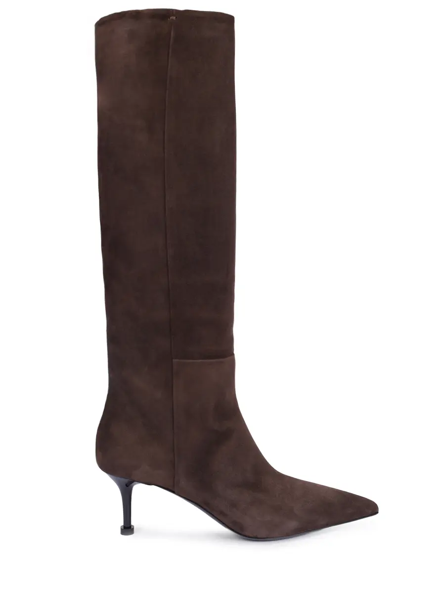 Сапоги замшевые