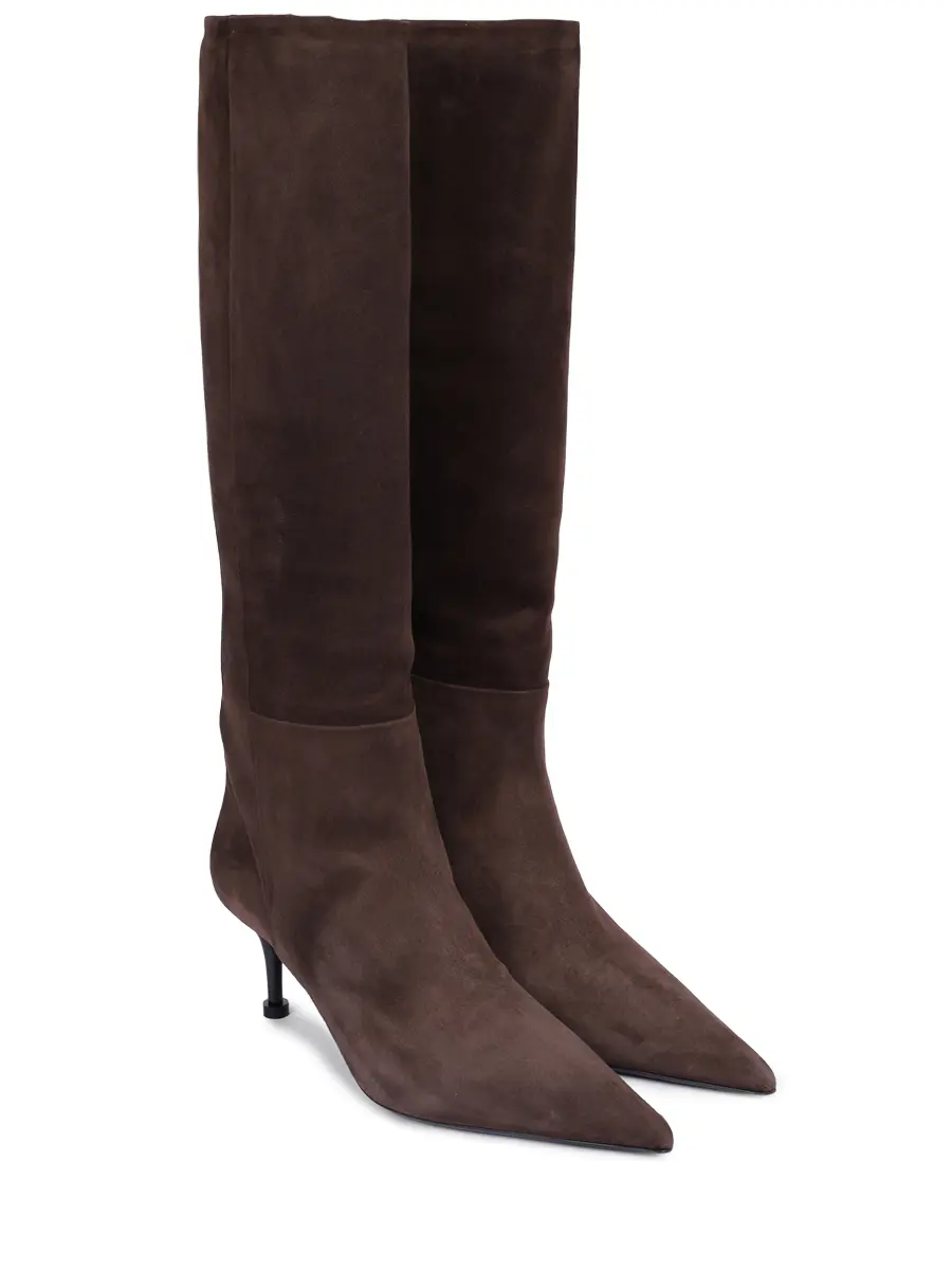 Сапоги замшевые