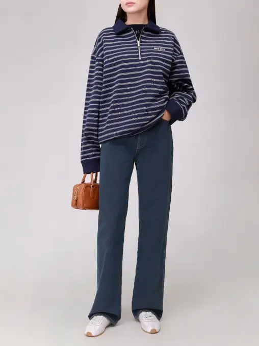 Джинсы хлопковые MIU MIU