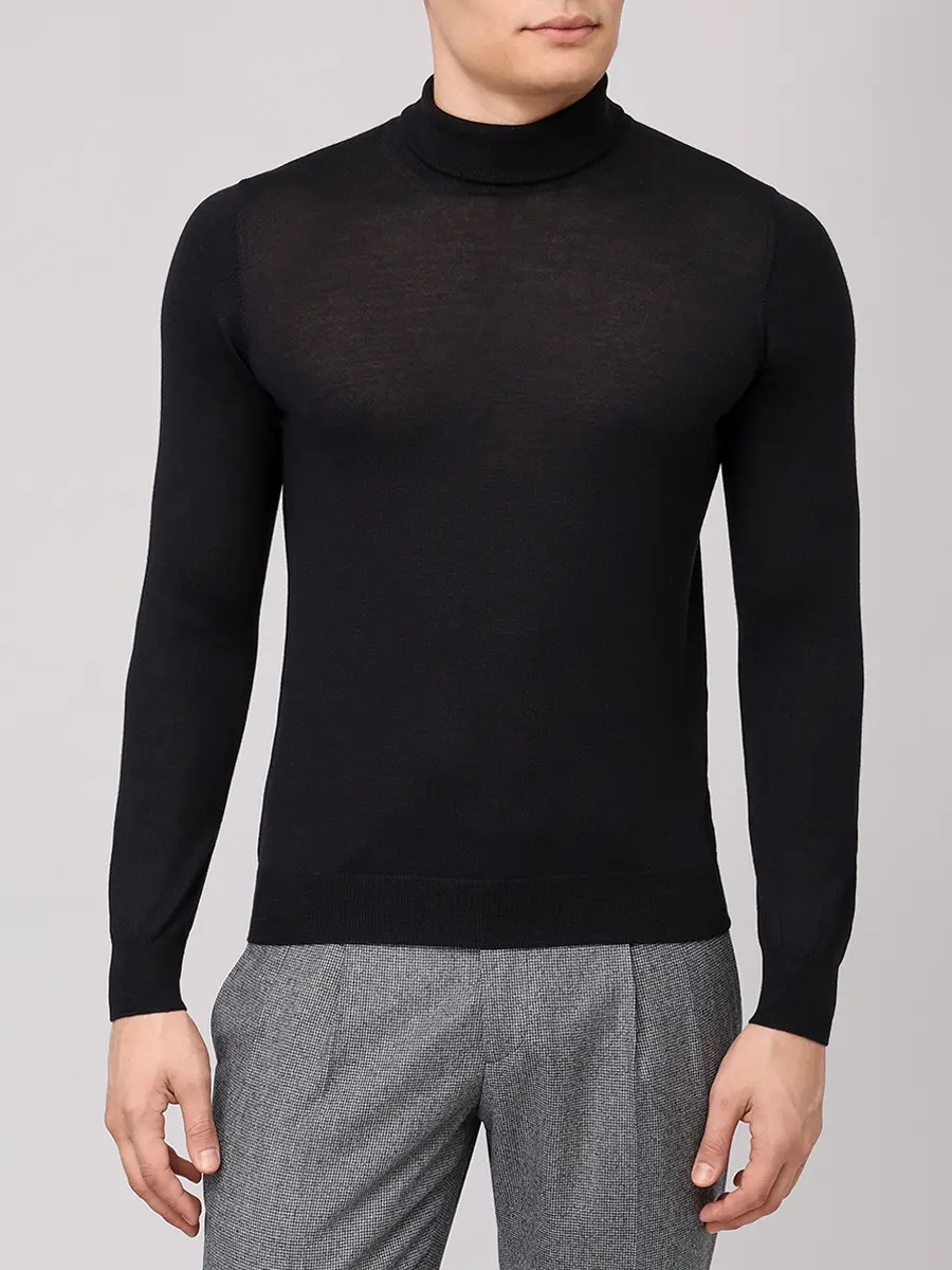 Водолазка из шерсти и шелка