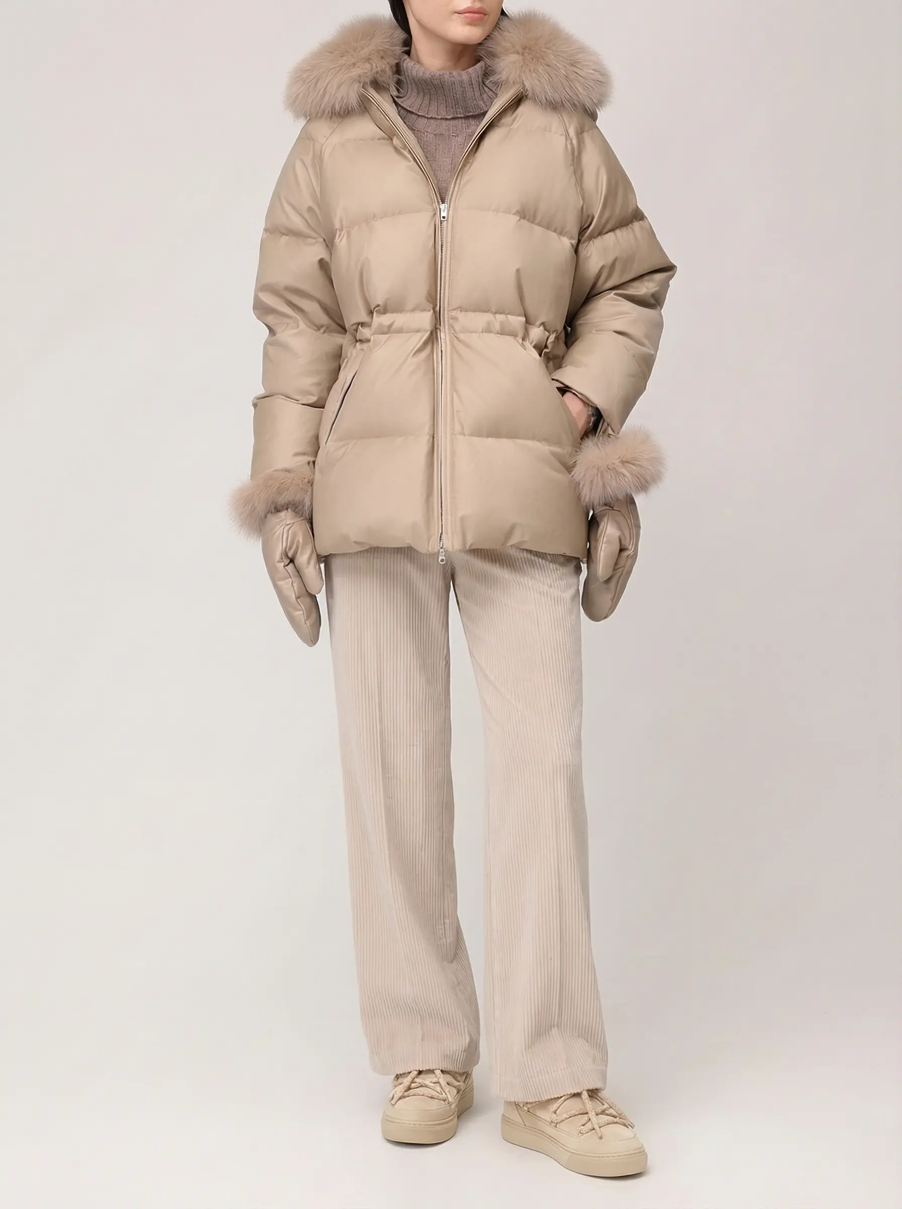 Пуховик стеганый