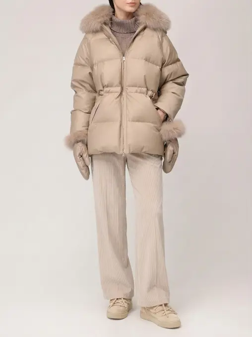 Пуховик стеганый YVES SALOMON