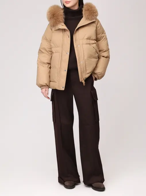 Пуховик стеганый YVES SALOMON