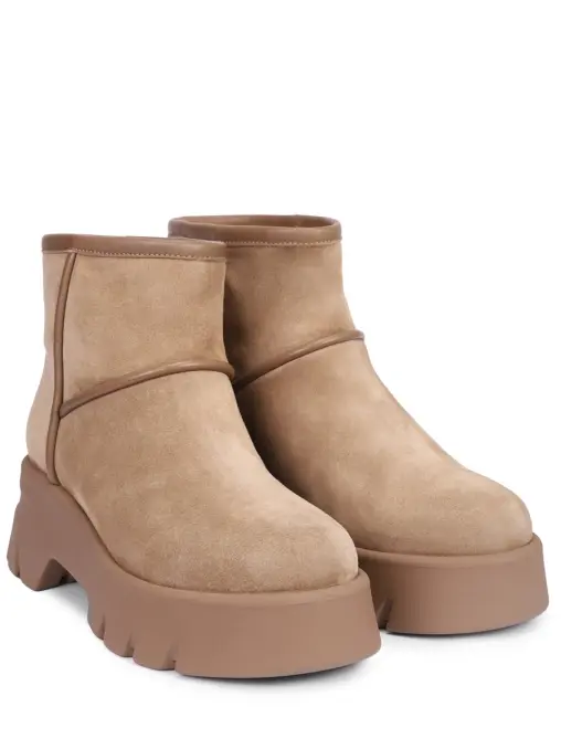 Ботинки замшевые на меху Stormy GIANVITO ROSSI