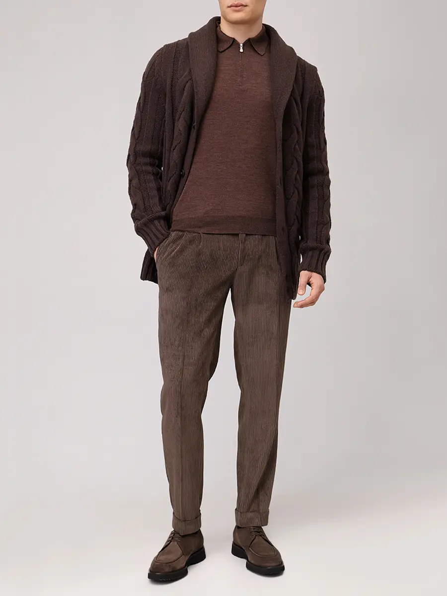 Поло из шерсти и шелка