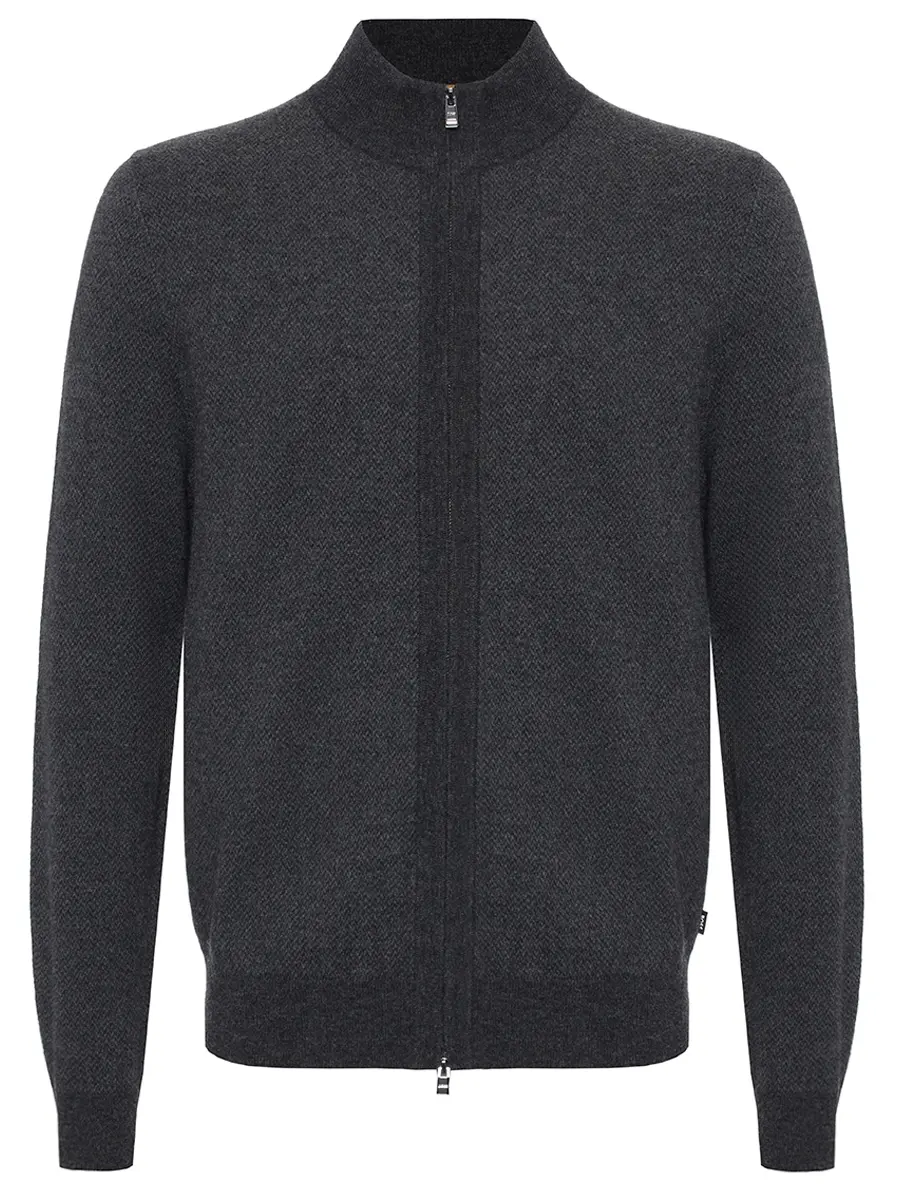 Кардиган из шерсти и хлопка