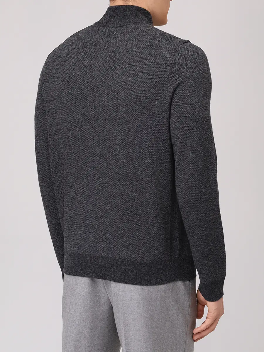 Кардиган из шерсти и хлопка