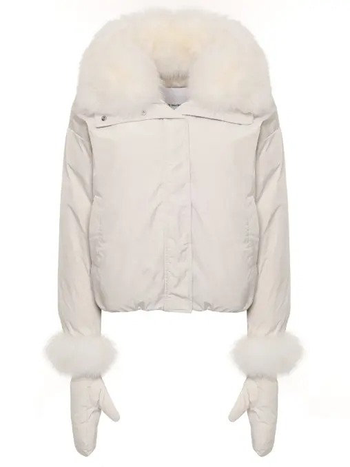 Пуховик однотонный YVES SALOMON