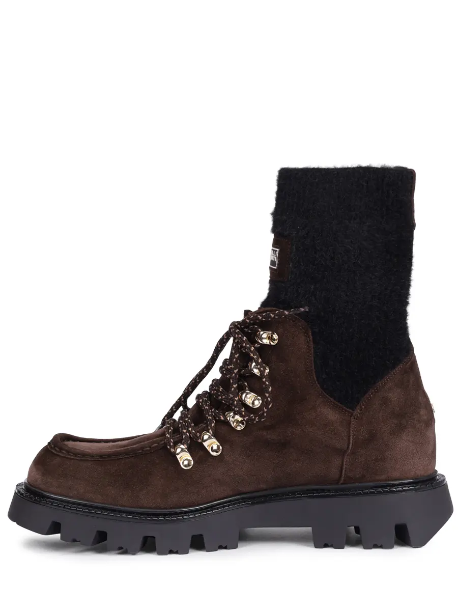 Ботинки комбинированные на байке