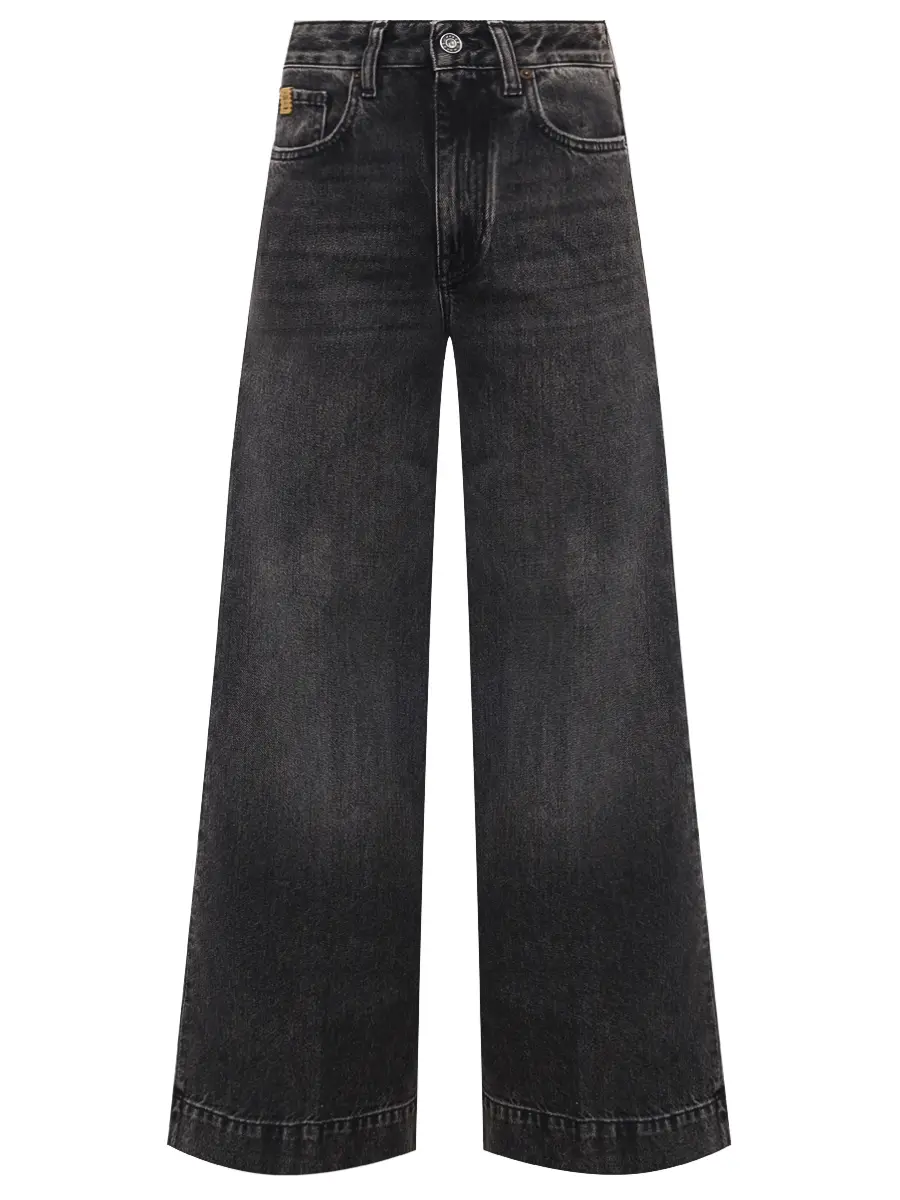 Джинсы-клеш хлопковые