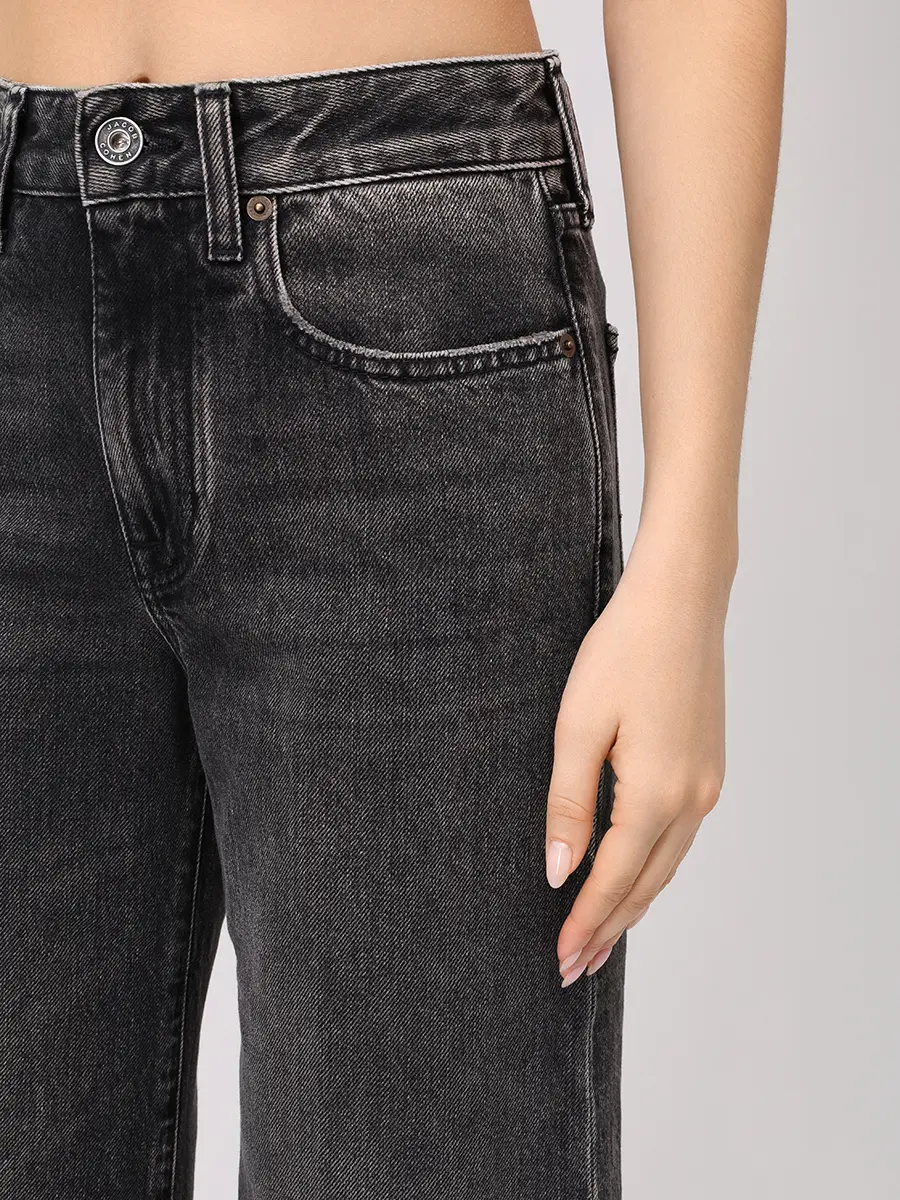 Джинсы-клеш хлопковые