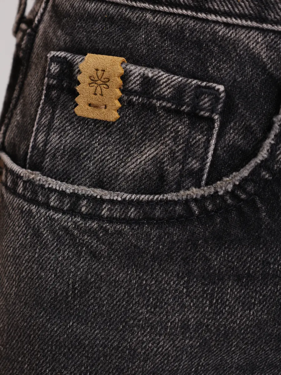 Джинсы-клеш хлопковые