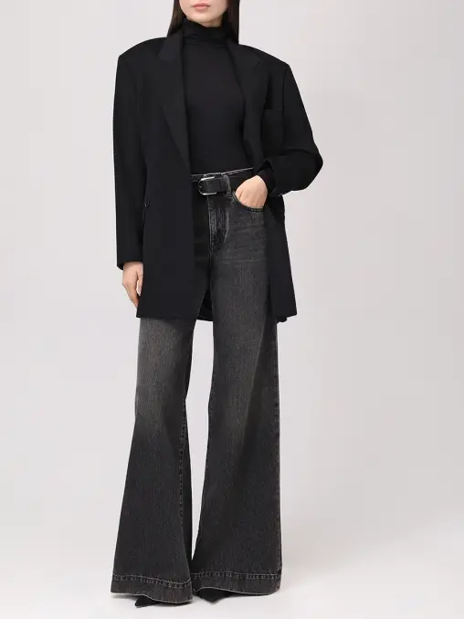 Джинсы-клеш хлопковые JACOB COHEN