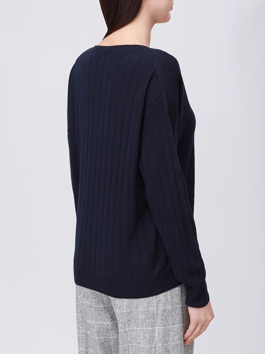 Пуловер из шерсти и вискозы