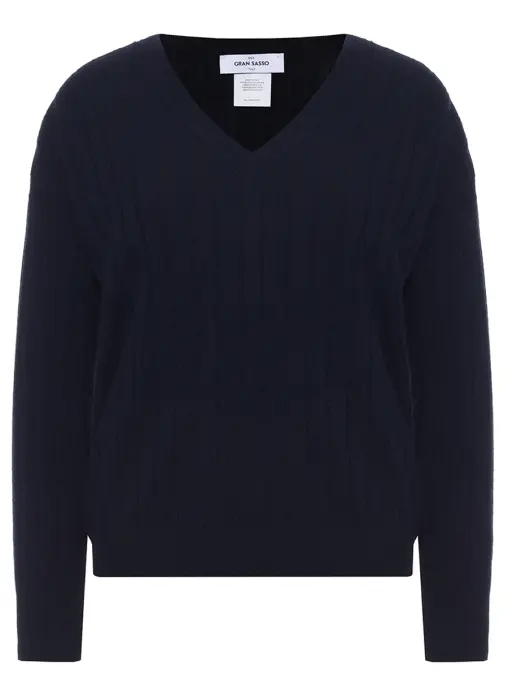 Пуловер из шерсти и вискозы GRAN SASSO