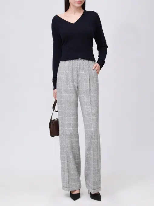 Пуловер из шерсти и вискозы GRAN SASSO