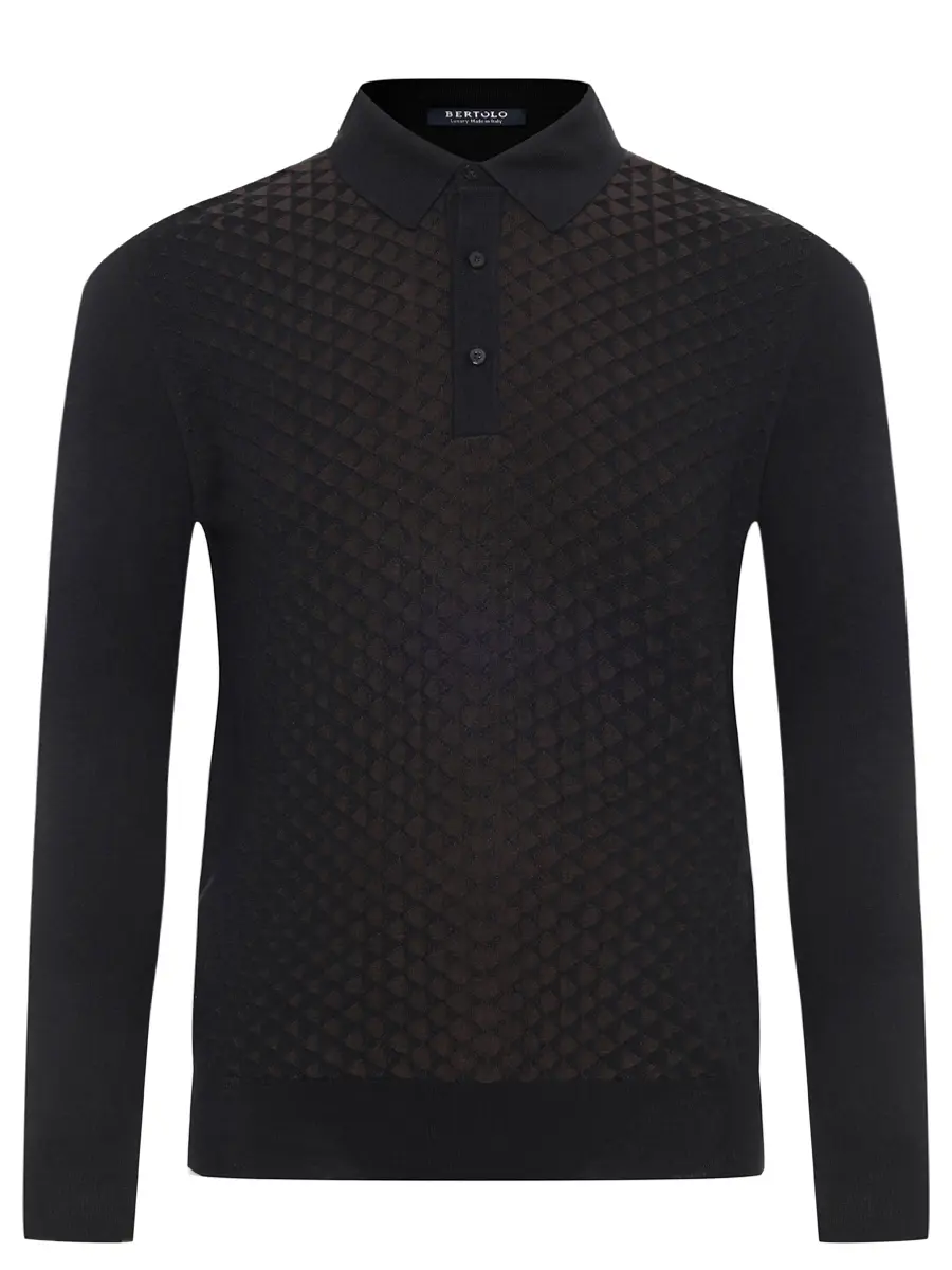 Поло из шерсти и шелка