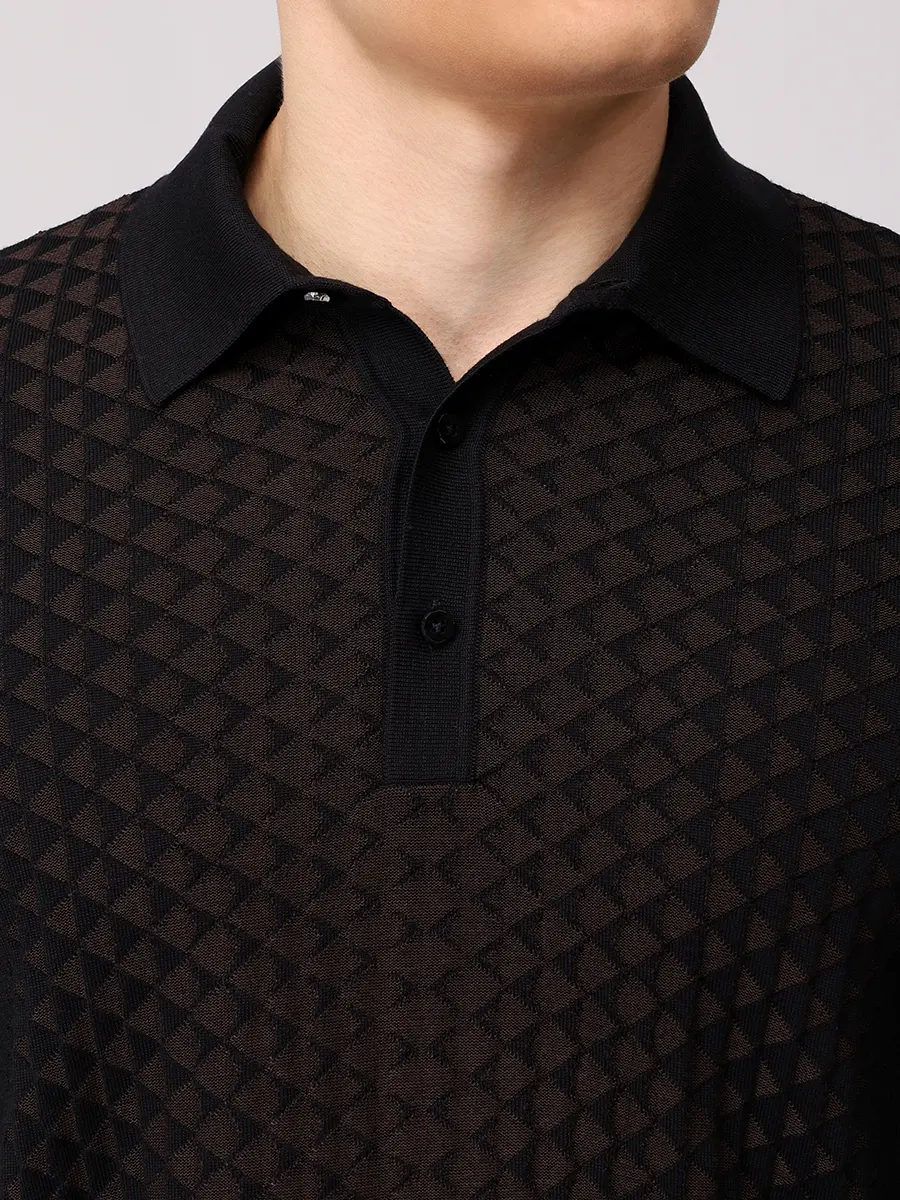 Поло из шерсти и шелка