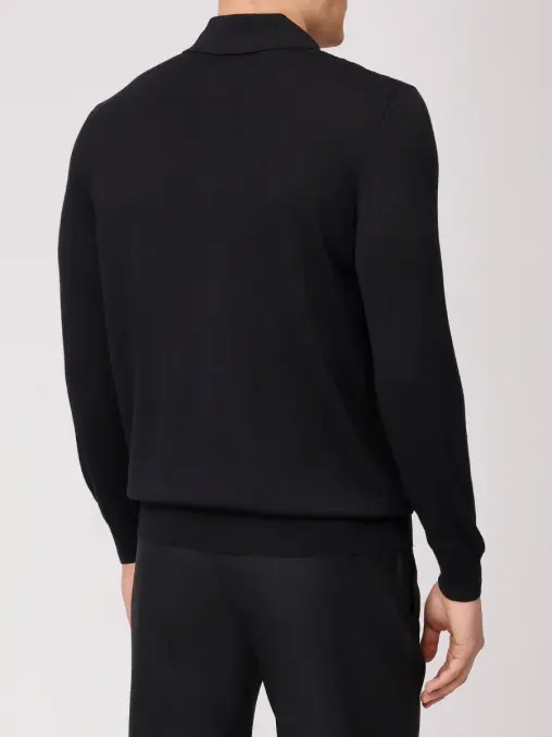 Поло из шерсти и шелка BERTOLO LUXURY MENSWEAR