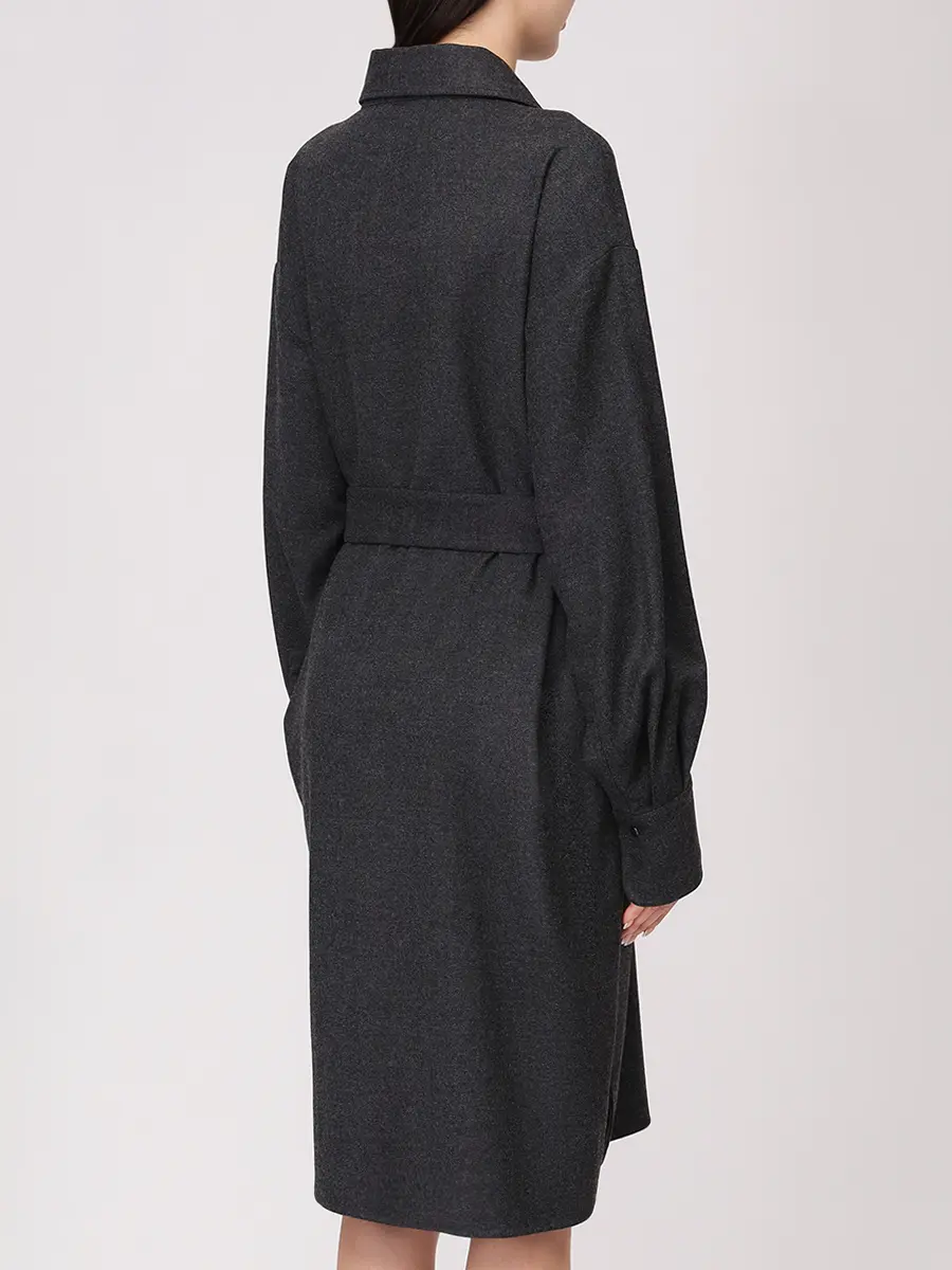 Платье из вискозы и шерсти