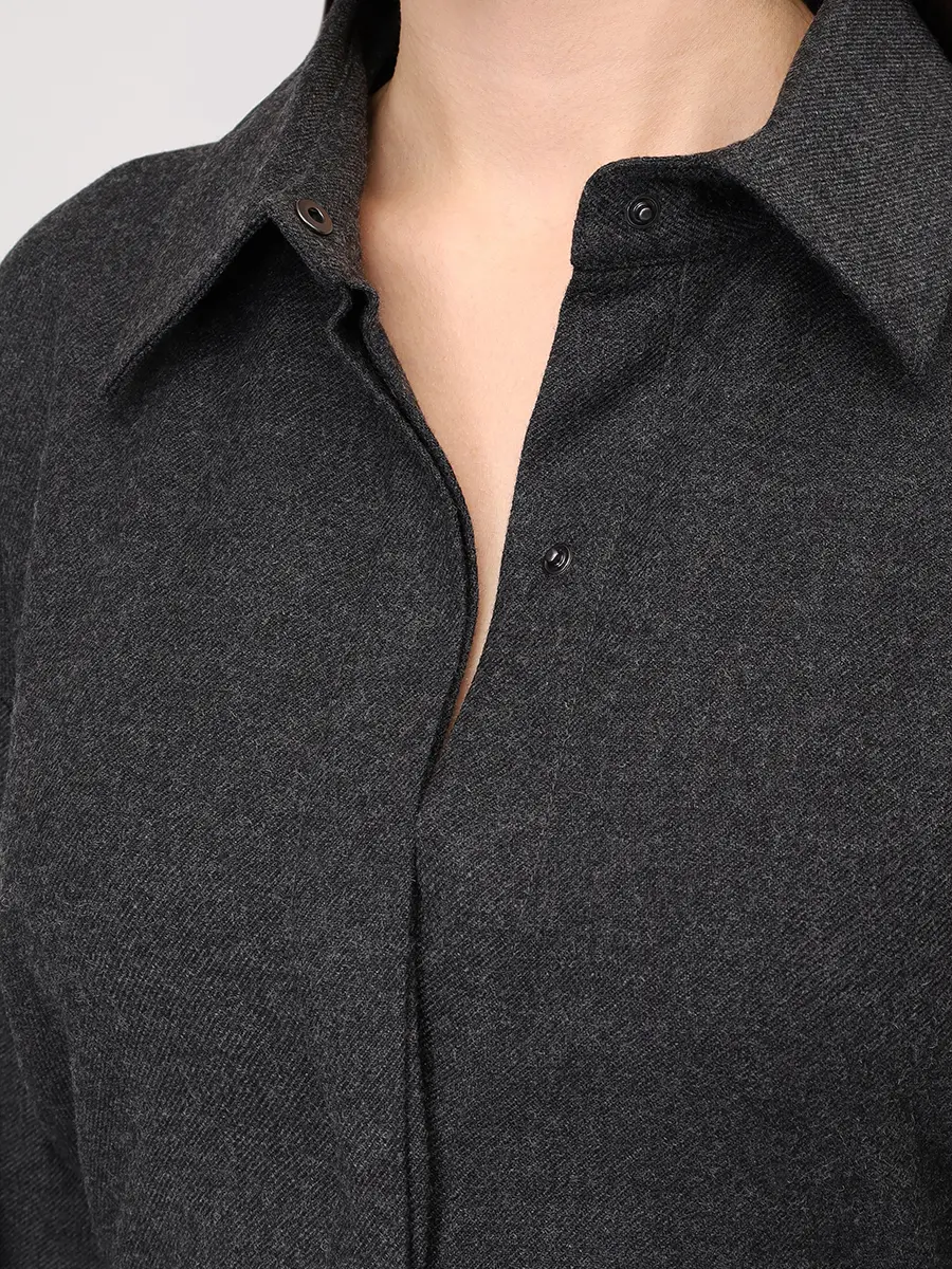 Платье из вискозы и шерсти