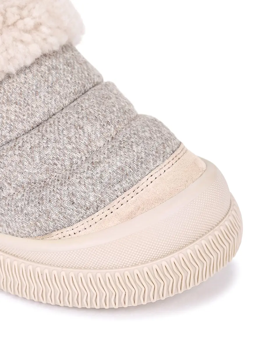 Слипоны комбинированные на меху