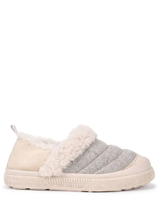 Слипоны комбинированные на меху VOILE BLANCHE
