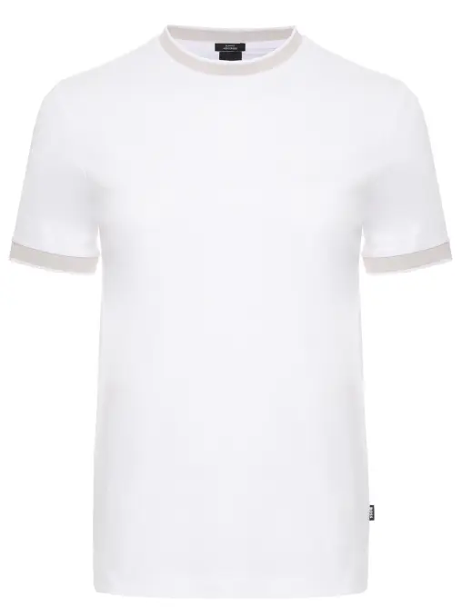 Футболка Slim Fit хлопковая BOSS