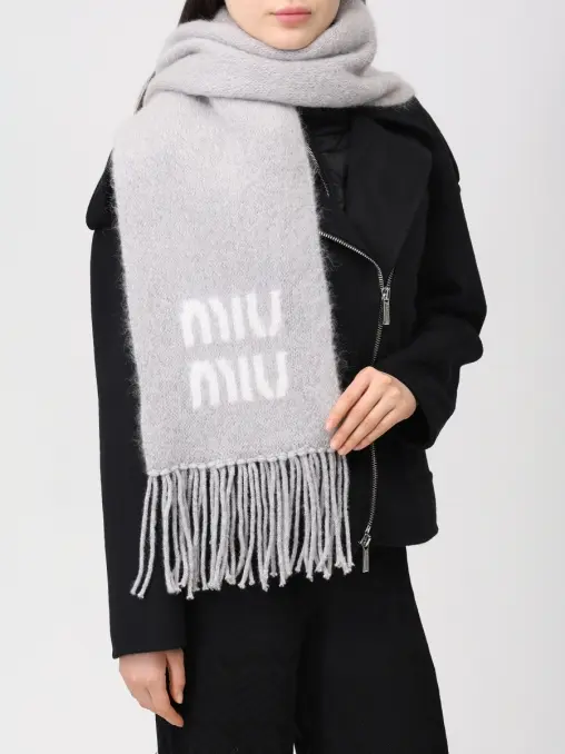 Шарф из мохера MIU MIU