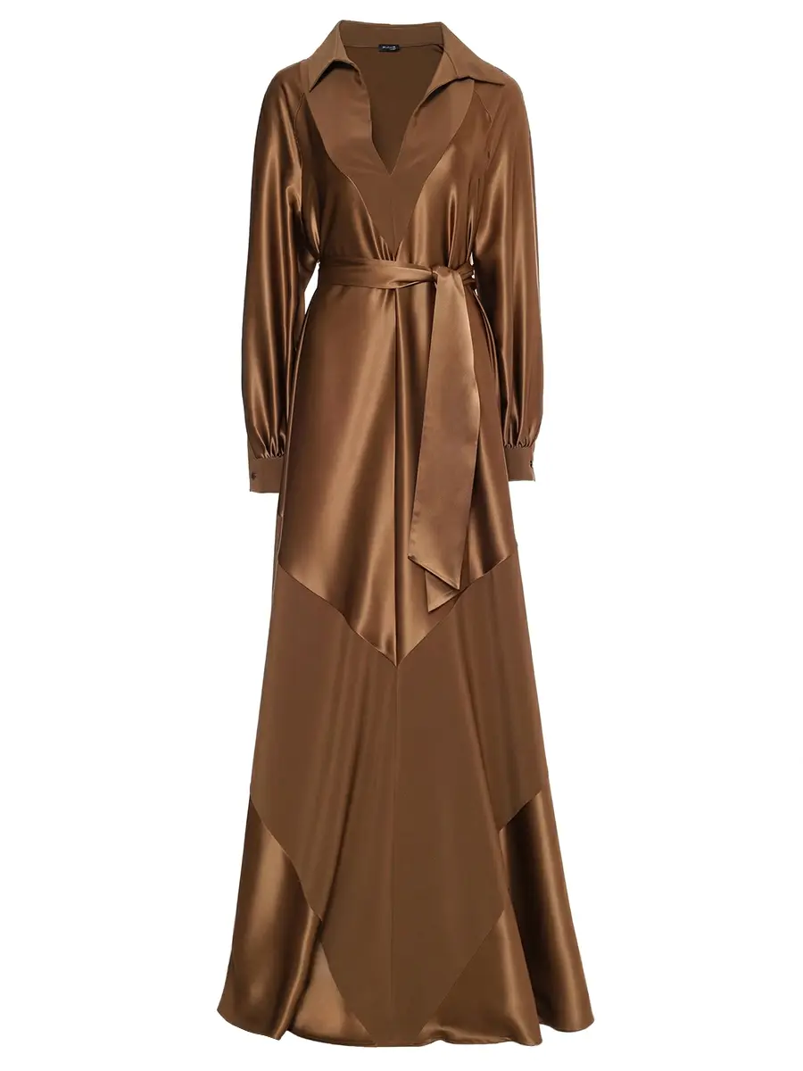 Платье атласное