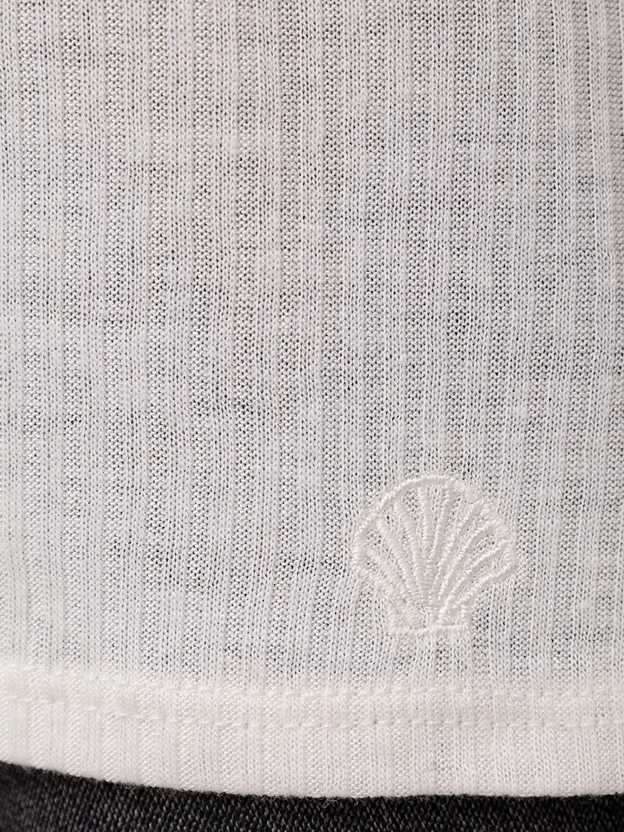 Лонгслив из вискозы и шерсти