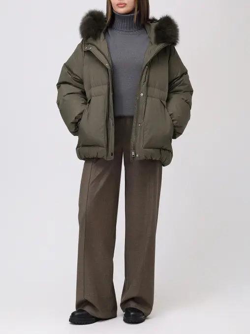 Брюки шерстяные YVES SALOMON