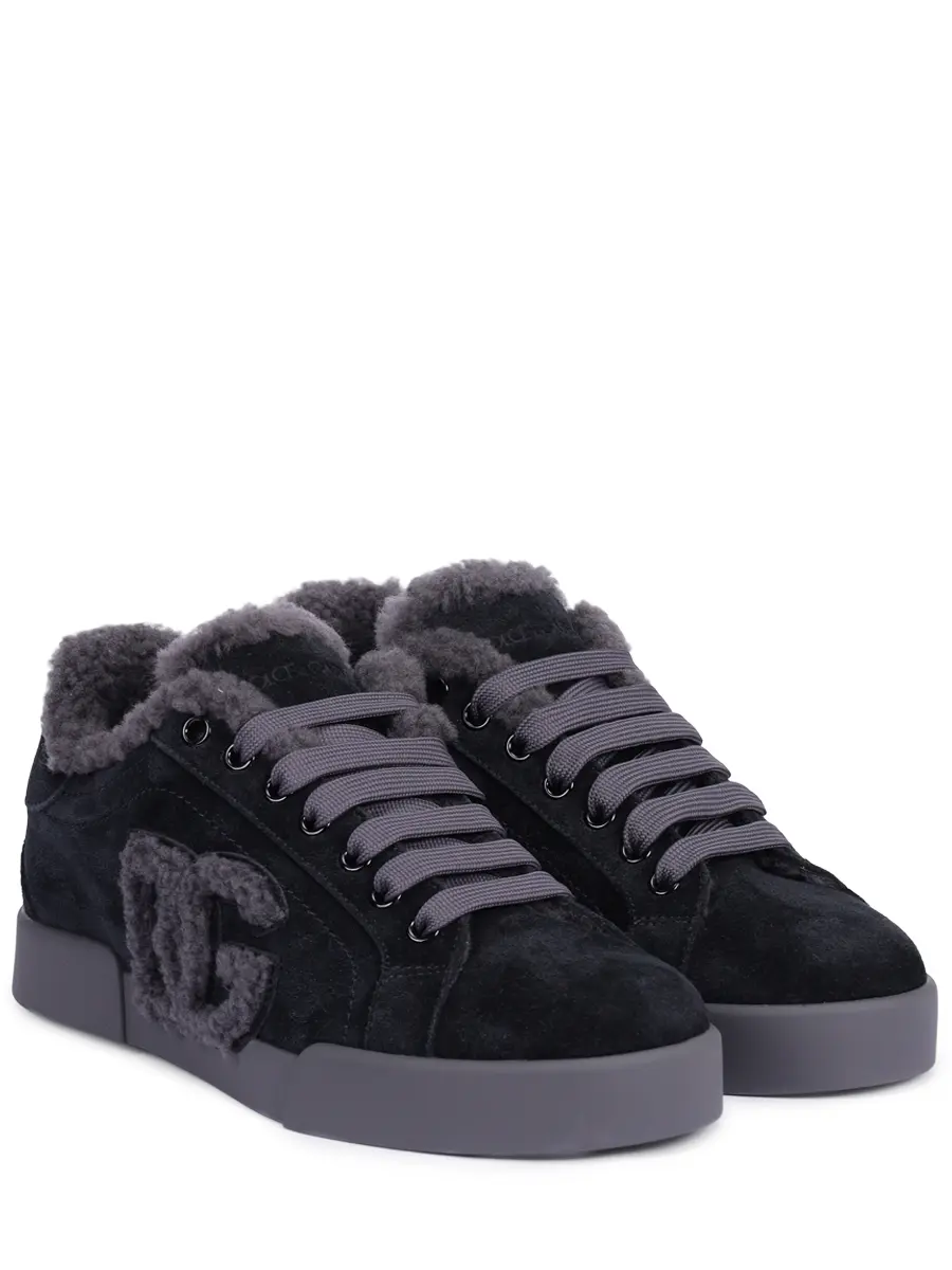 Кеды замшевые на меху Portofino