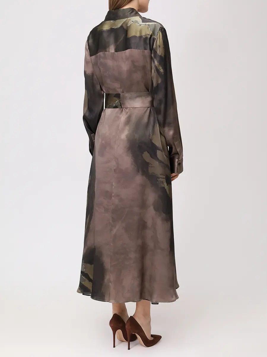 Платье шелковое